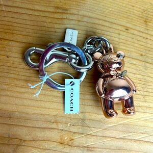 Coach bear keychain